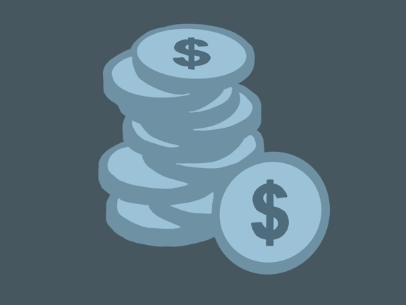 Illustration av pengar